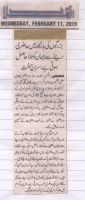 Press Report 11 Feb 2015